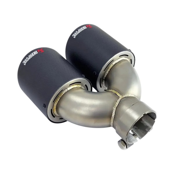 Насадка на глушитель Akrapovic двойная 65-235 мм (JB)