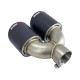 Насадка на глушитель Akrapovic двойная 65-235 мм (JB)