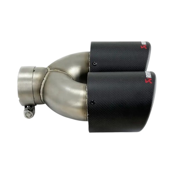 Насадка на глушитель Akrapovic двойная 65-235 мм (JB)