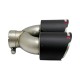 Насадка на глушитель Akrapovic двойная 65-235 мм (ZB)