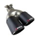 Насадка на глушитель Akrapovic двойная правая 53-265 мм (R-ZB)