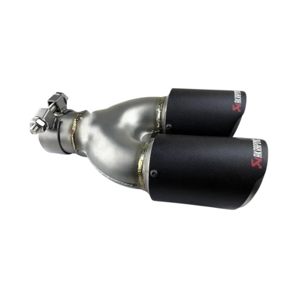 Насадка на глушитель Akrapovic двойная правая 53-265 мм (R-ZB)
