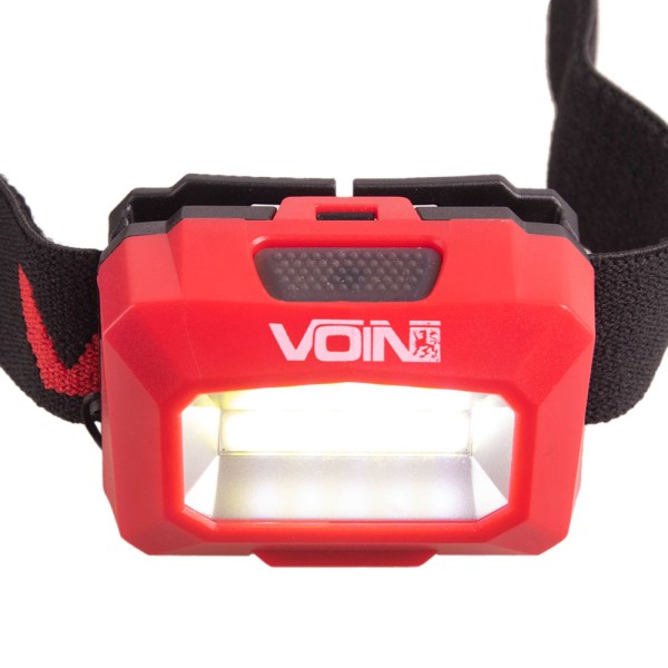 Налобный фонарь VOIN VL-103 | 1W COB, белый/красный свет, 1200 mAh, регулируемый угол