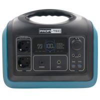 Портативная зарядная станция PROFI-TEC PPS1200 LiFePO₄, 1200 Вт, батарея 992 Втч (006853)