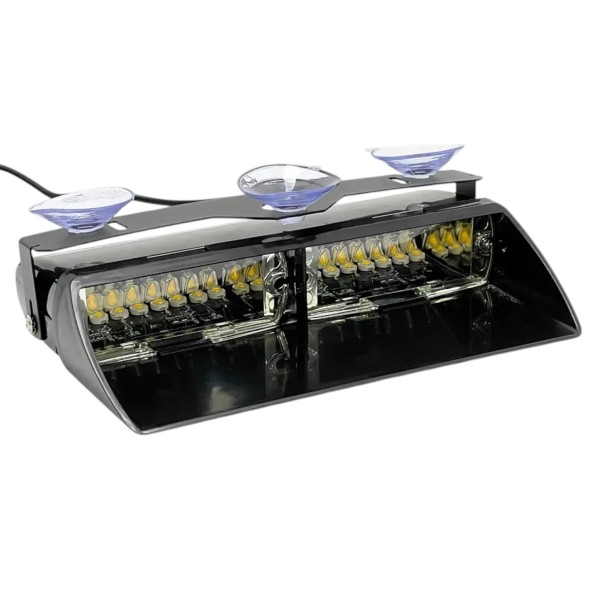 Стробоскоп на лобовое стекло S2 Yellow 12V 25х4х13 см