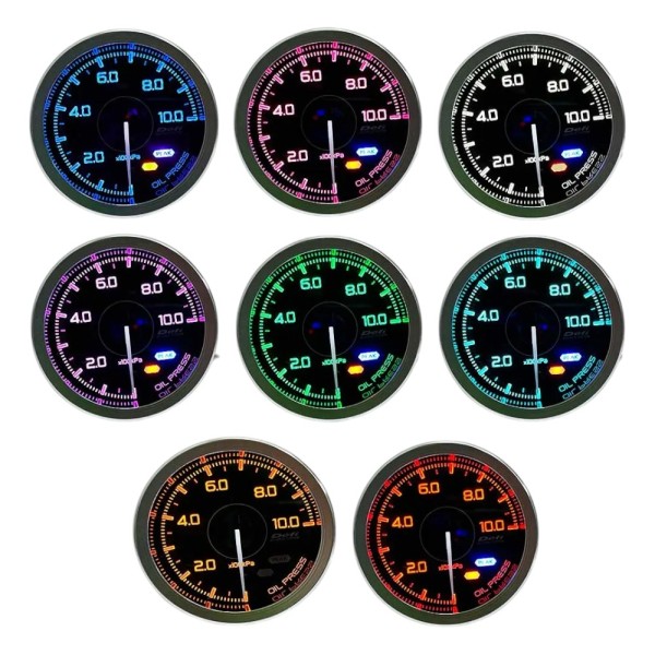 Давление масла Defi Premium DF15001 7 colors 60 мм