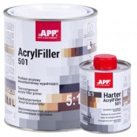 Грунт АРР акриловий 2K HS Acrylfiller 5:1 з затверджувачем, сірий 1l+0.2l(020408 + 020506)
