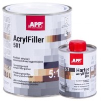 Грунт АРР акриловый 2K HS Acrylfiller 5:1 с отвердителем, черный 1l+0.2l(020409 + 020506)