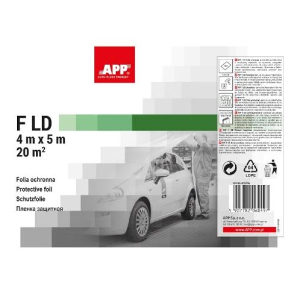 Пленка защитная (тонкая) АРР 4м*5м F LD 4 мкм(070704)