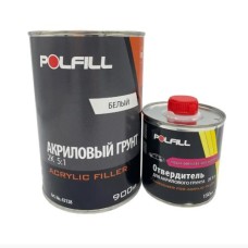 Грунт акриловий Polfill 5:1 Eco 0.75 л білий + зат. 0.15 л (43138)