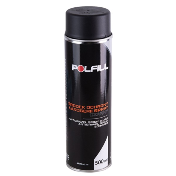 Антигравий Polfill 500 мл, черный спрей(43370)