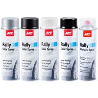 Фарба аерозольна Rally Color Spray, АРР чорний блиск 600ml(210113)