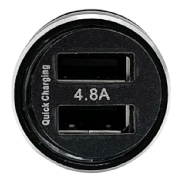 Автомобильное зарядное устройство Leader с 2 USB с подсветкой 5V 4.8A 12-24V Black
