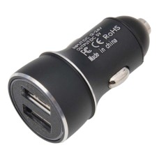 Автомобильное зарядное устройство Leader с 2 USB с подсветкой 5V 4.8A 12-24V Black