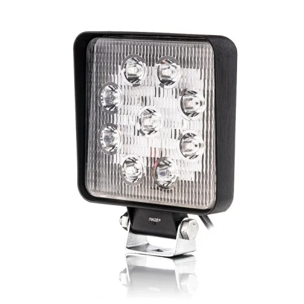 Фара світлодіодна Leader 10-30V, 27W (9x3W), 2800Lm, EPISTAR, SPOT 1 шт (f-3375)