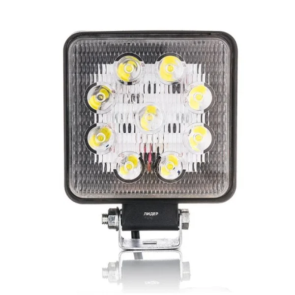 Фара світлодіодна Leader 10-30V, 27W (9x3W), 2800Lm, EPISTAR, SPOT 1 шт (f-3375)