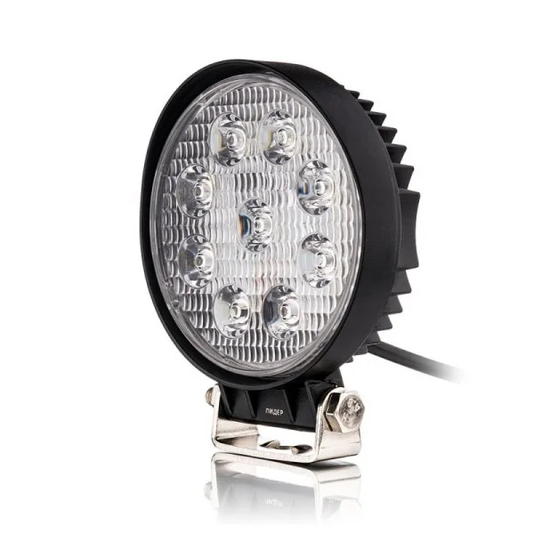 Фара светодиодная Leader 10-60V, 27W (9x3W), 2800Lm, EPISTAR WHITE, SPOT 1 шт