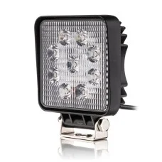 Фара светодиодная Leader 6B 12-24V, 27W (9x3W), 2800Lm, EPISTAR Yellow, FLOOD 1 шт