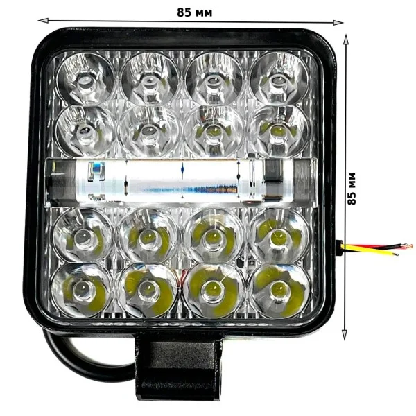 Фара робочого світла Leader 06-32 FLOOD 16Led x 2W (85 x 85 x 20) 10-30V/32W/6000K