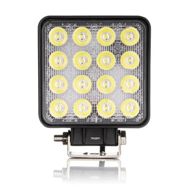 Фара світлодіодна Leader 10-60V, 48W (16x3W), 3520Lm, EPISTAR WHITE, FLOOD + стробоскоп 1 шт