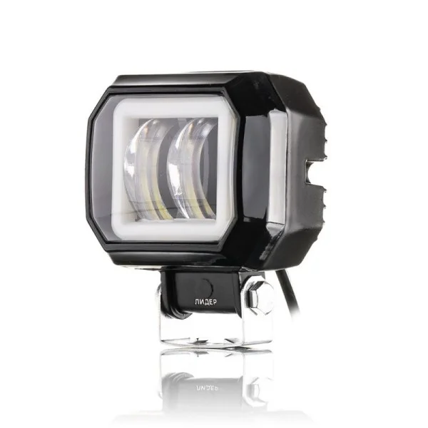 Фара робочого світла Leader F20 + DRL FLOOD 2Led x 10W (75 x 85 x 50) 12-24V/20W/6000K