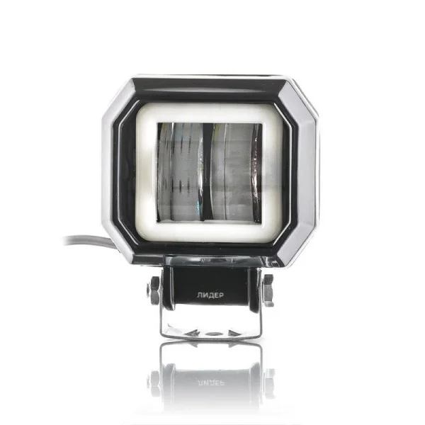 Фара робочого світла Leader F20 + DRL FLOOD 2Led x 10W (75 x 85 x 50) 12-24V/20W/6000K