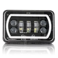 Фара рабочего света Leader 01 + DRL + поворот (170x108x70) 10-60 В / 75 Вт / 6000K