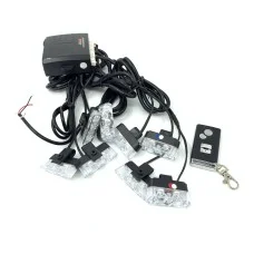 Стробоскоп у решітку радіатора Federal Signal LED 800 V28H (червоно-синій/ білий) 8 шт