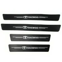 Наклейки на пороги Daewoo карбон - захисна плівка 4 шт