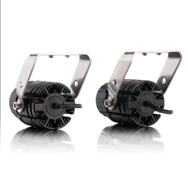 LED лінза Leader Bi-led 40W (W/Y) IP68 ближнє і дальнє світло з СТГ (к-т 2 шт)