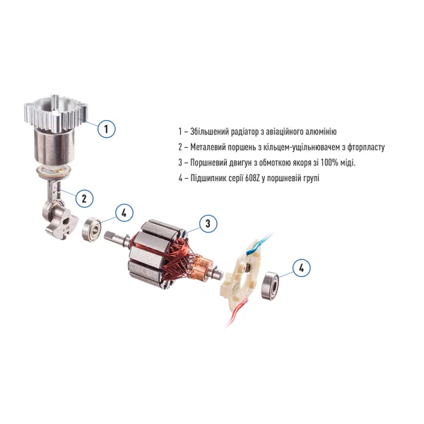 Компрессор ViTOL 150psi 14Amp 37л прикуриватель 