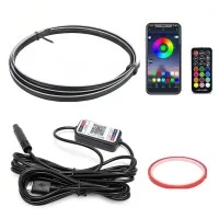 Підсвітка салону Ambient Light RGB 110 см 12V, діодна стрічка на торпеду