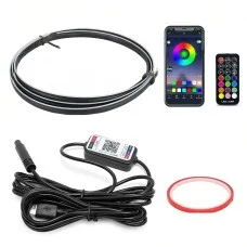 Підсвітка салону Ambient Light RGB 110 см 12V, діодна стрічка на торпеду