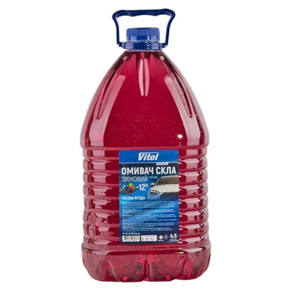 Омивач скла зимовий VITOL -12°C з ароматом Лісова Ягода 4,5л (VTW-1262)