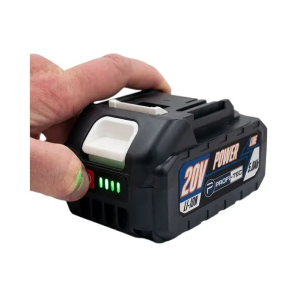 Аккумуляторная батарея PROFI-TEC PT2050DG POWERLine (20 В / 5.0 Ач, высокоточная, с индикатором)
