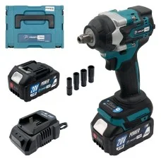 Акумуляторний гайковерт PROFI-TEC DTW500BL POWERLine , 2×PT2040MP (4.0 Аг), зарядний пристрій (006321)