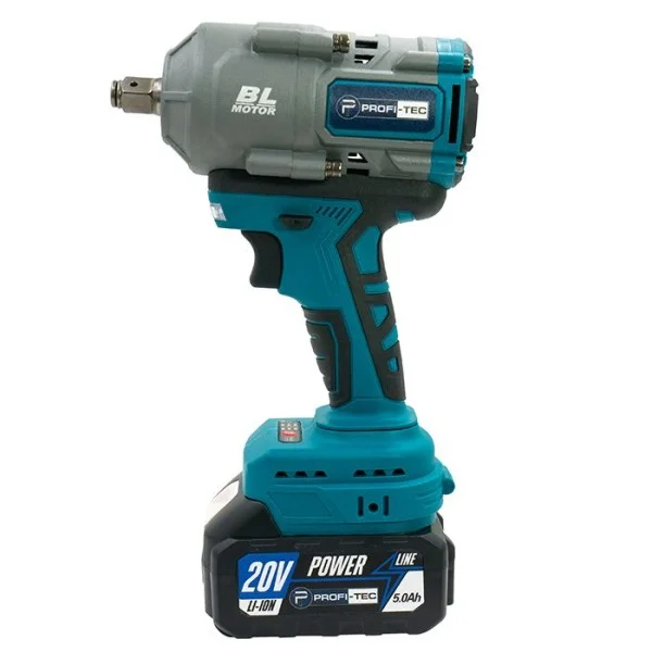 Аккумуляторный гайковерт PROFI-TEC PTW1003BL POWERLine, 2×PT2040MP (4.0 Ач), зарядное устройство (006104)
