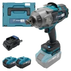 Акумуляторний гайковерт PROFI-TEC PTW2100BL POWERLine , 2×PT2080EP (8.0 Аг), зарядний пристрій BC20V (005977)