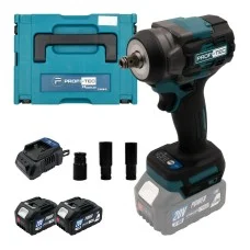 Аккумуляторный гайковерт PROFI-TEC PTW502 POWERLine, 2×PT2040MP (4.0 Ач), зарядное устройство (007030)