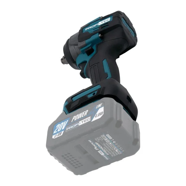 Аккумуляторный гайковерт PROFI-TEC PTW502 POWERLine, 2×PT2040MP (4.0 Ач), зарядное устройство (007030)