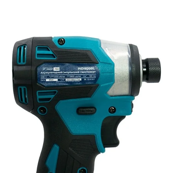 Акумуляторний імпульсний гвинтоверт PROFI-TEC PID1820BL POWERLine , без акумулятора та зарядного пристрою (006107)
