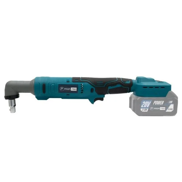 Аккумуляторный угловой гайковерт PROFI-TEC PWR1620BL POWERLine, 2×PT2040EP (4.0 Ач), зарядное устройство (006582)