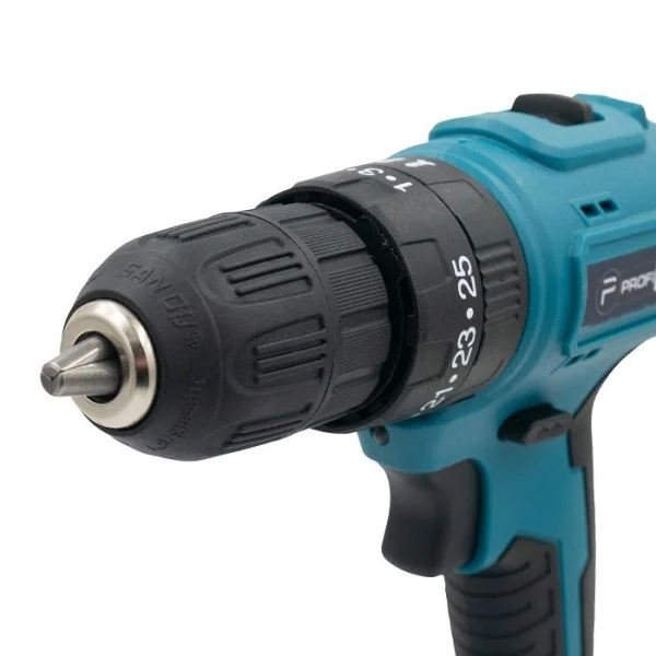 Аккумуляторный шуруповерт PROFI-TEC PCD3520BL POWERLine, 2×PT2020MP (2.0 Ач), зарядное устройство (006074)