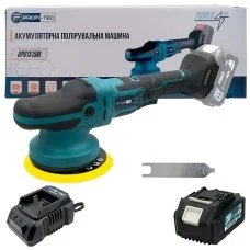 Акумуляторна ексцентрикова полірувальна машина PROFI-TEC DPO1515BL POWERLine  , 1×PT2040EP (4.0 Аг), зарядний пристрій (006601)