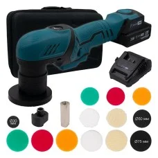 Акумуляторна ексцентрикова полірувальна машина PROFI-TEC PPM-8012SCP Set , 1×PT1225 (2.5 Аг), зарядний пристрій (006070)