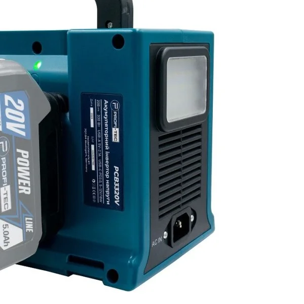 Акумуляторний інвертор напруги PROFI-TEC PCB3320V POWERLine, без акумулятора та зарядного пристрою (005942)