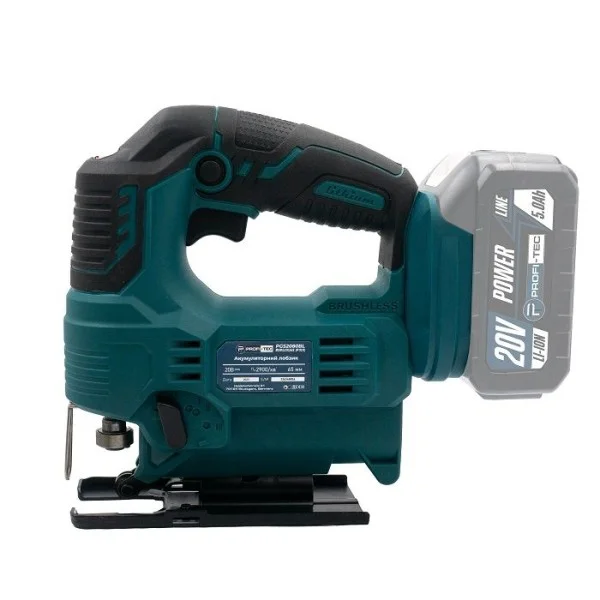 Аккумуляторный лобзик PROFI-TEC PGS2080BL POWERLine, 1×PT2040EP (4.0 Ач), зарядное устройство (007069)