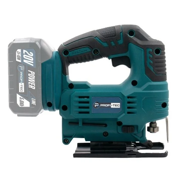 Аккумуляторный лобзик PROFI-TEC PGS2080BL POWERLine, 1×PT2040EP (4.0 Ач), зарядное устройство (007069)