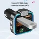 FM-трансмітер (модулятор) P-5 Bluetooth 5.0 / QC 3.0 / RGB Black