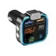 FM-трансмітер (модулятор) P-5 Bluetooth 5.0 / QC 3.0 / RGB Black